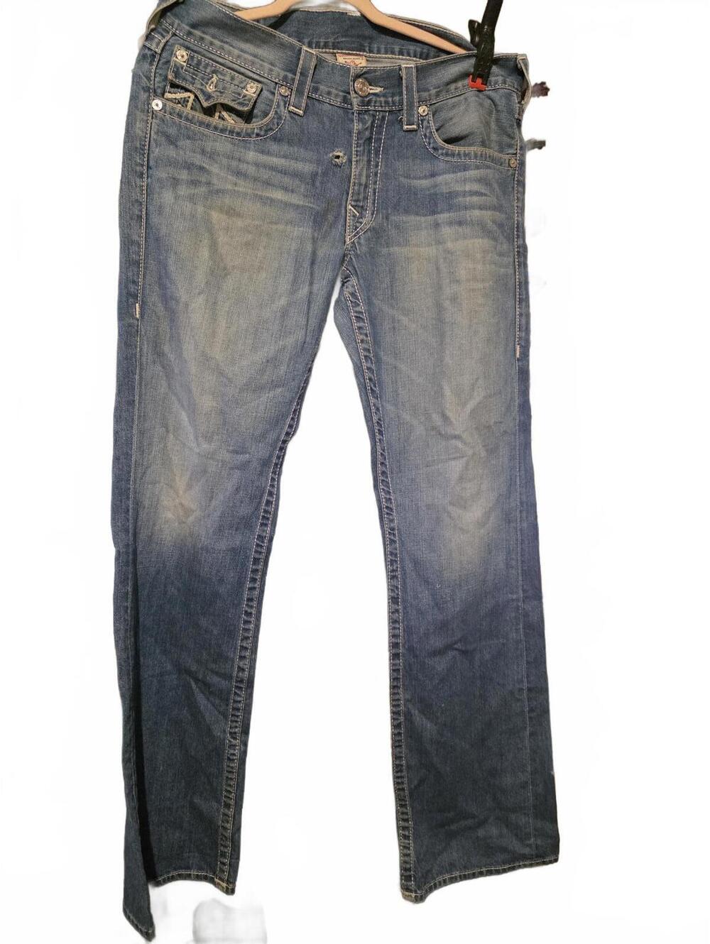 True Religion Women's Size 33 Bootcut Blue Denim Jeans